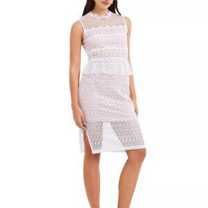 French Connection Ramona Lace Jersey Body-Con Dress